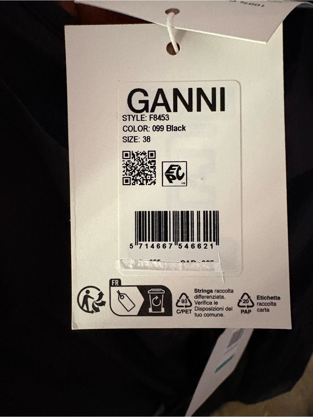 Ganni Cotton midi dress, 38 - Picture 3 of 3